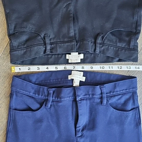 J.Crew Gigi Slim Ankle Pants Bundle Size 4 Black & Navy - Picture 10 of 11